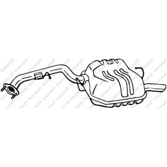 Silencieux arrière BOSAL 171-025