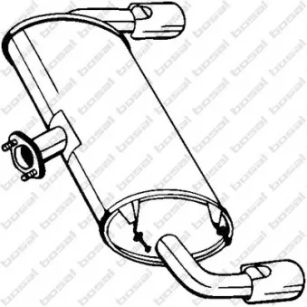 Silencieux arrière BOSAL 171-029