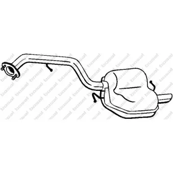 Silencieux arrière BOSAL 171-035