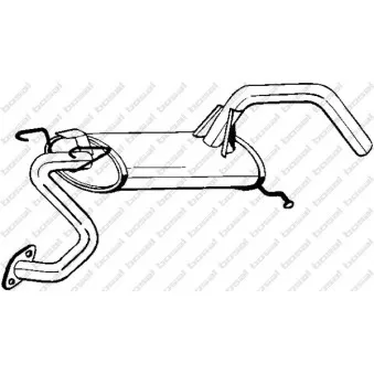Silencieux arrière BOSAL