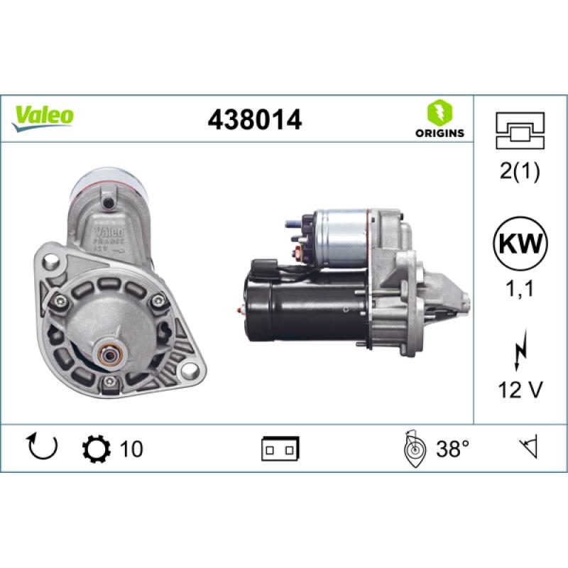 Démarreur VALEO 438014 - Visuel 1