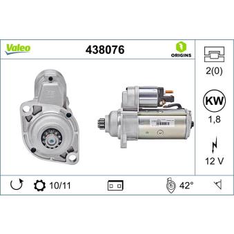 Démarreur VALEO 438076