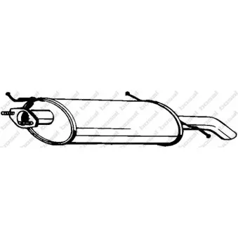 Silencieux arrière BOSAL 171-315