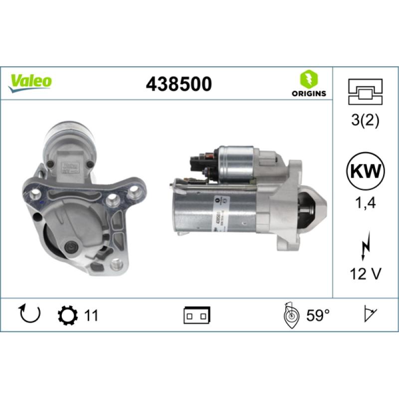 Démarreur VALEO 438500 - Visuel 1