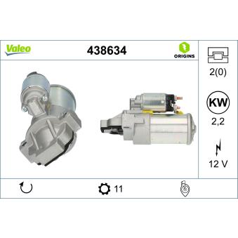 Démarreur VALEO 438634