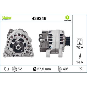 Alternateur VALEO 439246