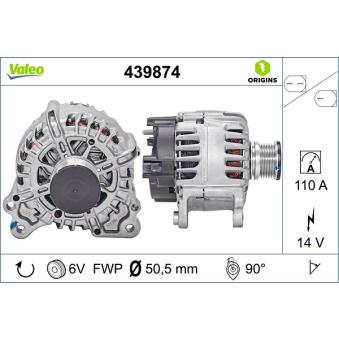 Alternateur VALEO 439874