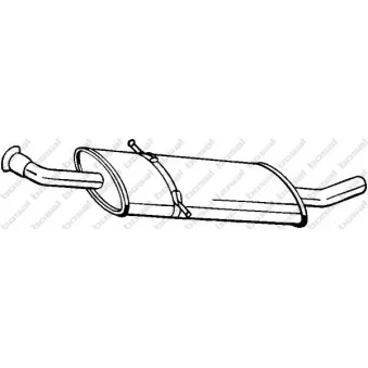 Silencieux central BOSAL 175-017