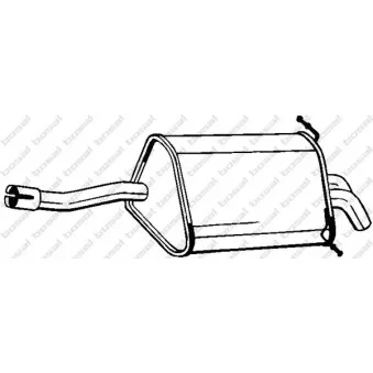 Silencieux arrière BOSAL 175-035