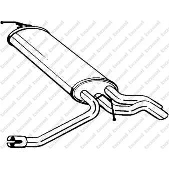 Silencieux arrière BOSAL 175-087