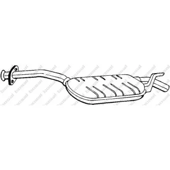 Silencieux central BOSAL 175-175