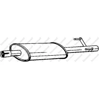 Silencieux central BOSAL 175-209