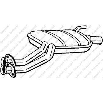 Silencieux central BOSAL 175-237
