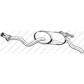 Silencieux arrière BOSAL 175-345