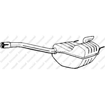 Silencieux arrière BOSAL 175-349
