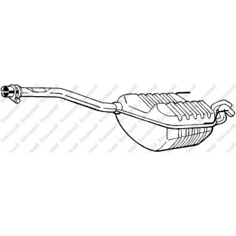 Silencieux arrière BOSAL 175-401