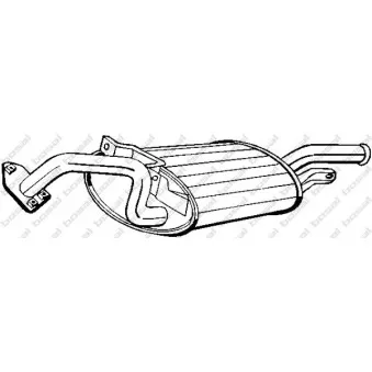 Silencieux arrière BOSAL 177-113