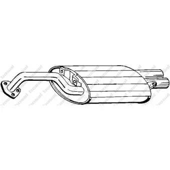 Silencieux arrière BOSAL 177-205