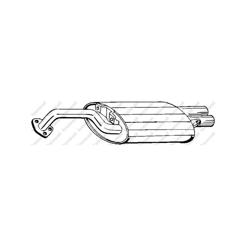 Silencieux arrière BOSAL 177-205