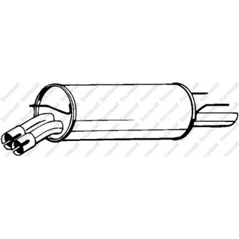 Silencieux arrière BOSAL 185-013