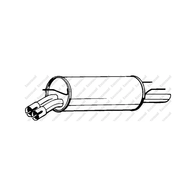 Silencieux arrière BOSAL 185-013