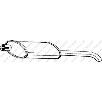 Silencieux arrière BOSAL 185-021