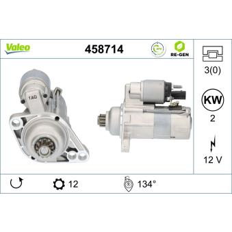 Démarreur VALEO 458714