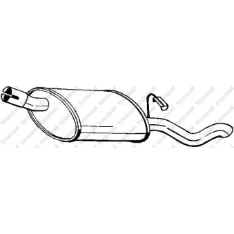 Silencieux arrière BOSAL 185-087