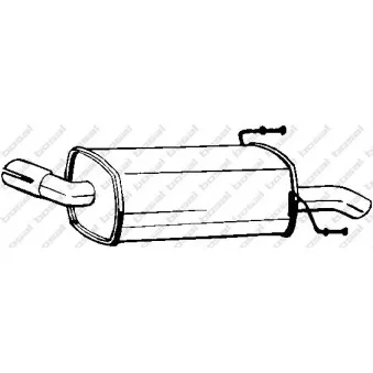 Silencieux arrière BOSAL 185-099
