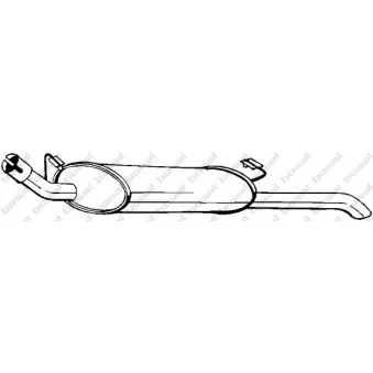 Silencieux arrière BOSAL 185-135