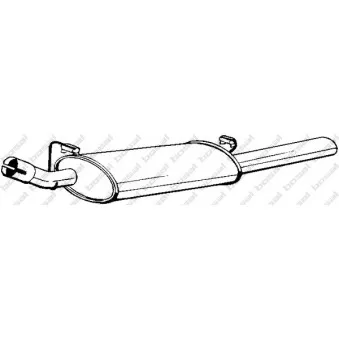Silencieux arrière BOSAL 185-145