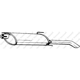 Silencieux arrière BOSAL 185-217
