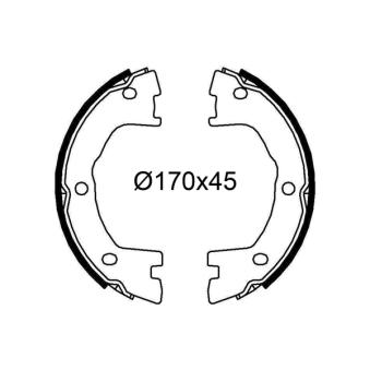 Jeu de mâchoires de frein VALEO 564240