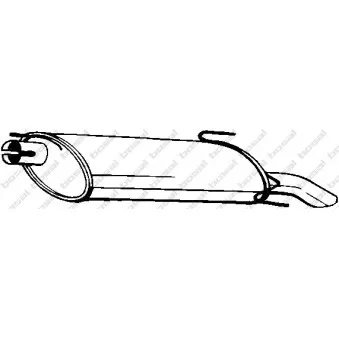 Silencieux arrière BOSAL 185-221
