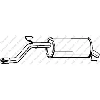 Silencieux arrière BOSAL 185-233