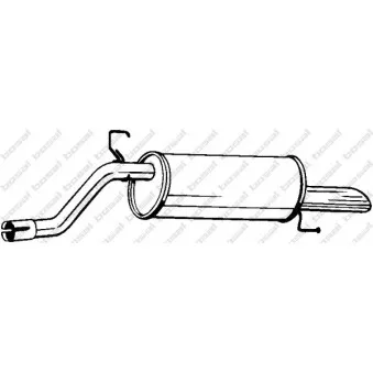 Silencieux arrière BOSAL 185-313