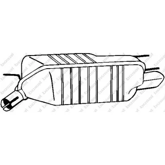 Silencieux arrière BOSAL 185-403
