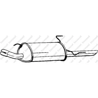 Silencieux arrière BOSAL 185-405