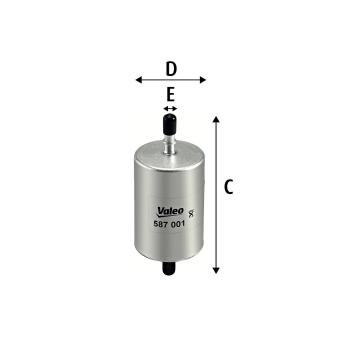 Filtre à carburant VALEO 587001