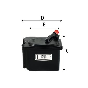 Filtre à carburant VALEO 587501