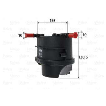 Filtre à carburant VALEO 587571