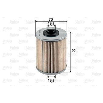 Filtre à carburant VALEO
