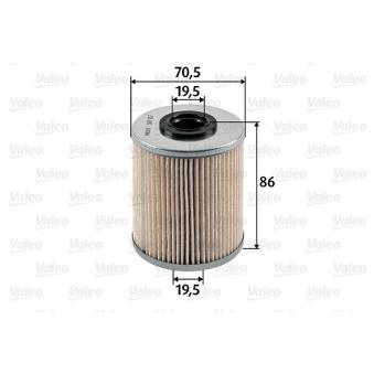 Filtre à carburant VALEO
