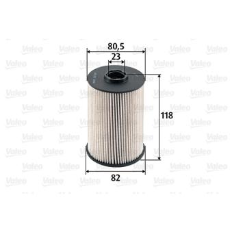 Filtre à carburant VALEO 587924