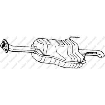 Silencieux arrière BOSAL 185-601