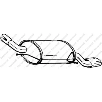 Silencieux arrière BOSAL 185-621