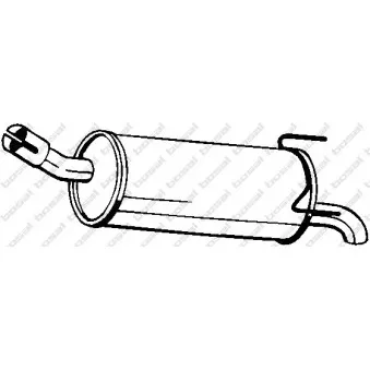 Silencieux arrière BOSAL 185-639