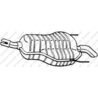 Silencieux arrière BOSAL 185-647