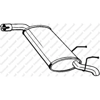Silencieux arrière BOSAL 185-665