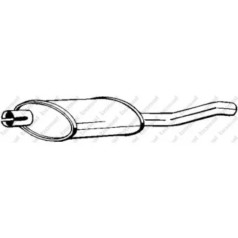 Silencieux arrière BOSAL